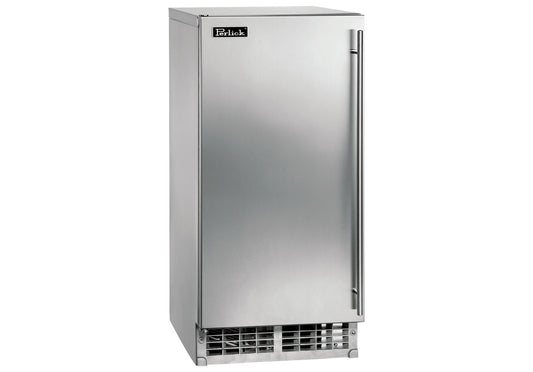 Perlick 15 inch Signature Series Clear Ice Maker, Stainless Steel Solid Door