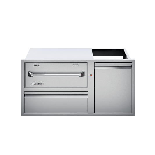 Twin Eagles 42 Inch Warming Drawer and Storage Combo Unit